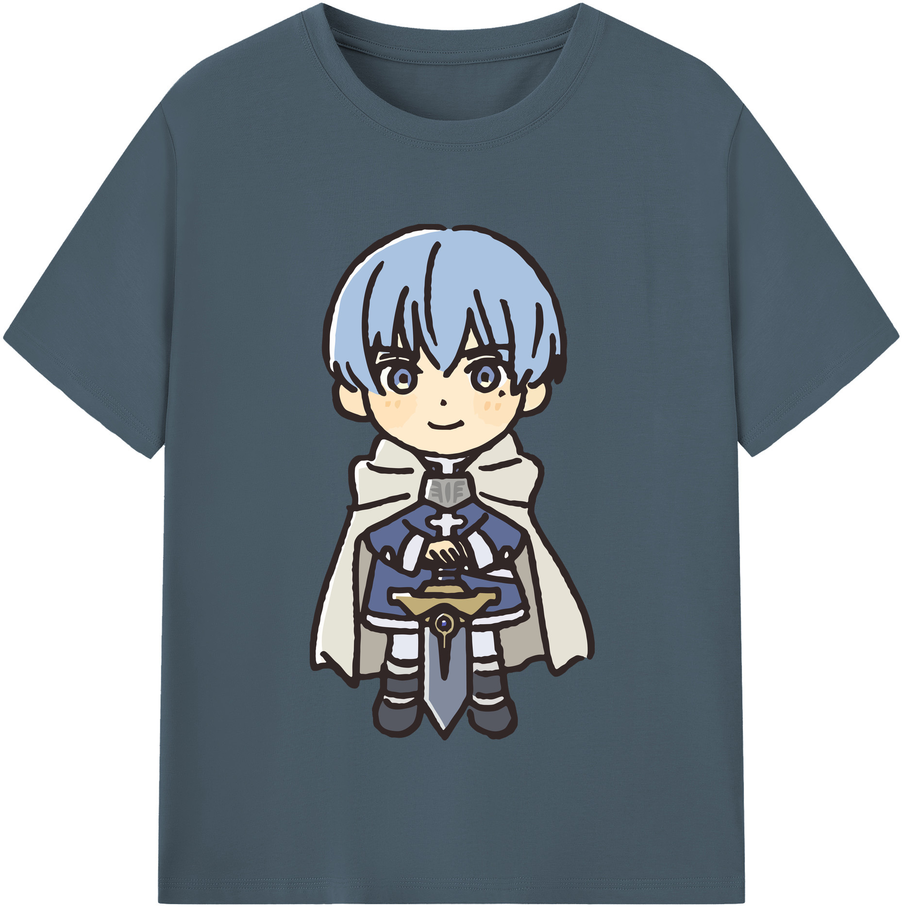 （画像用） 葬送のフリーレン Frieren 綿100％半袖Tシャツ（フロントプリント）